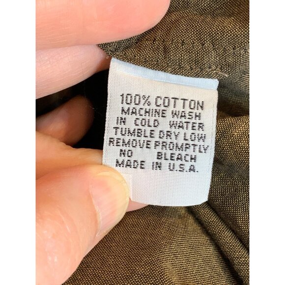 Mona Thalheimer Brown Long Sleeve Pleated Cotton Shirt Dress, Size XS - Picture 10 of 10